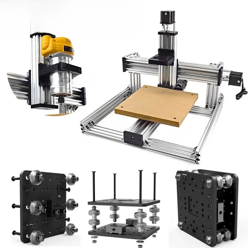 20% zniżki BulkMan3D 3Axis C-Beam CNC Machine Mechanical Kit Desktop DIY C-Beam Frame Kit z silnikami krokowymi Nema23 1.26N.m — zdjęcie 2