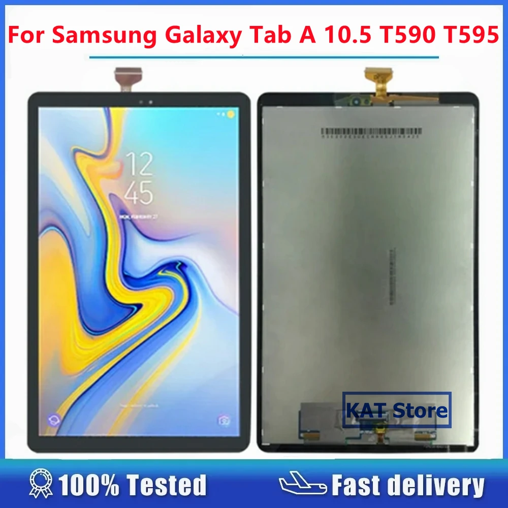 

Compatible For Samsung Galaxy Tab A 10.5 / T590 / T595 LCD Display Screen Touch Digitizer Full Assembly Replacement