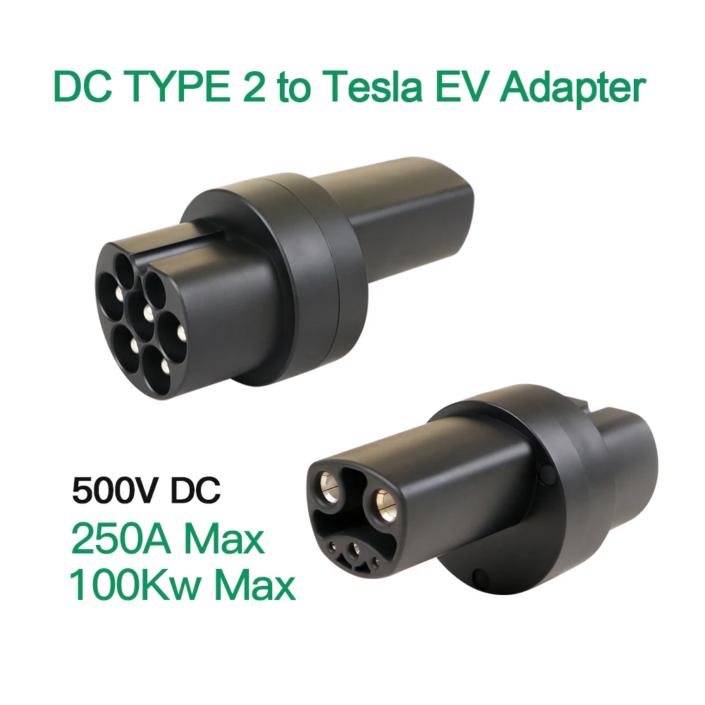 Adaptador de tipo 2a Tesla para coche eléctrico americano, conector convertidor de cargador EV de CA, 32A, 80A, 250A, NACS