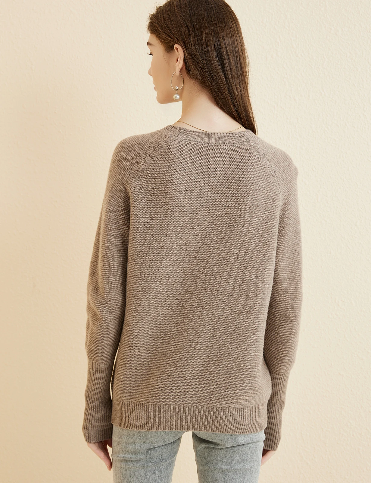 Women's Sweater 100% Merino Wool Sweater 2023 Fall Winter Warm Soft Casual Crewneck Top Long Sleeve Knit Pullover Women Clothing