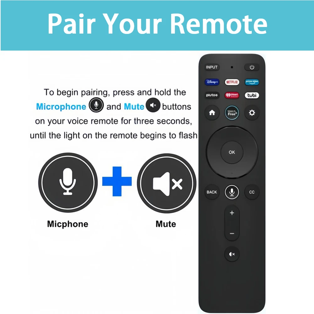 VIZIO Voice replacement - XRT260，Come with Remote Holder and Remote Control Cover