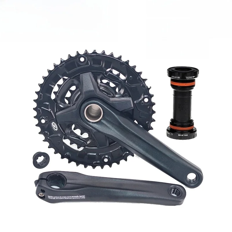 AliExpress Shimano FC-MT210 Bike Crankset 44-32-22T 40-30-22T 36-22T 9 Speed MTB Bicycle Crankset Chain Wheel  MT500 Bottom Bracket