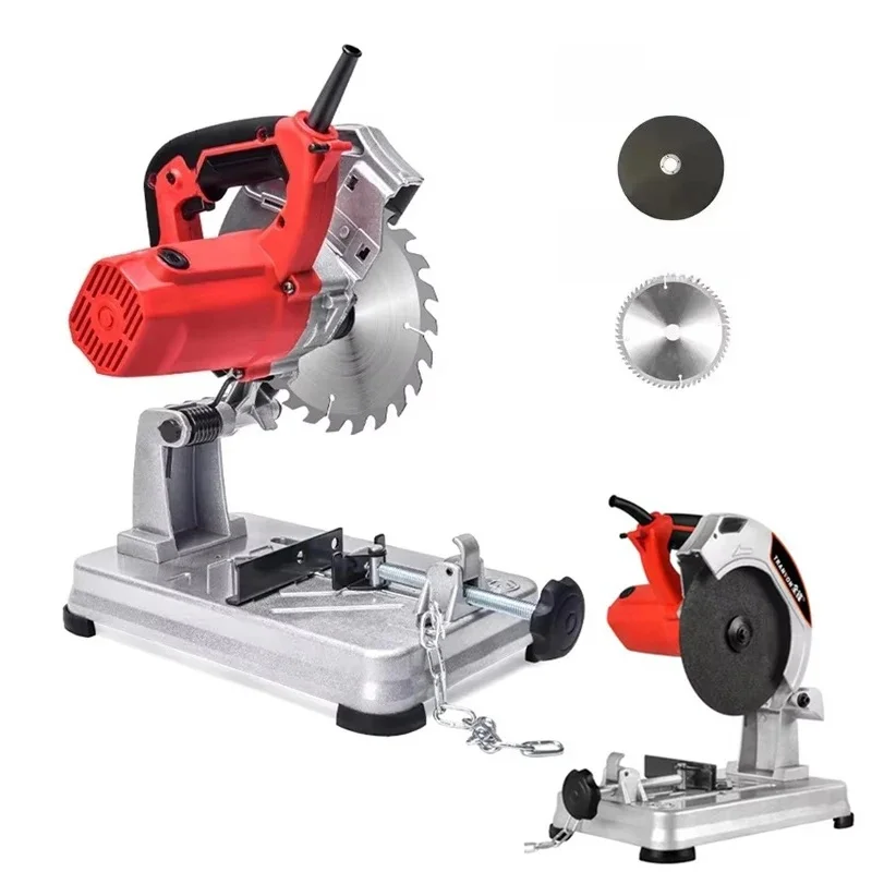 0-45 Degrees Table Cutter Mini Profile Cutting Machine Electric Saw Table Saw for Cutting Metal Wood Plastic Cut-off Saw