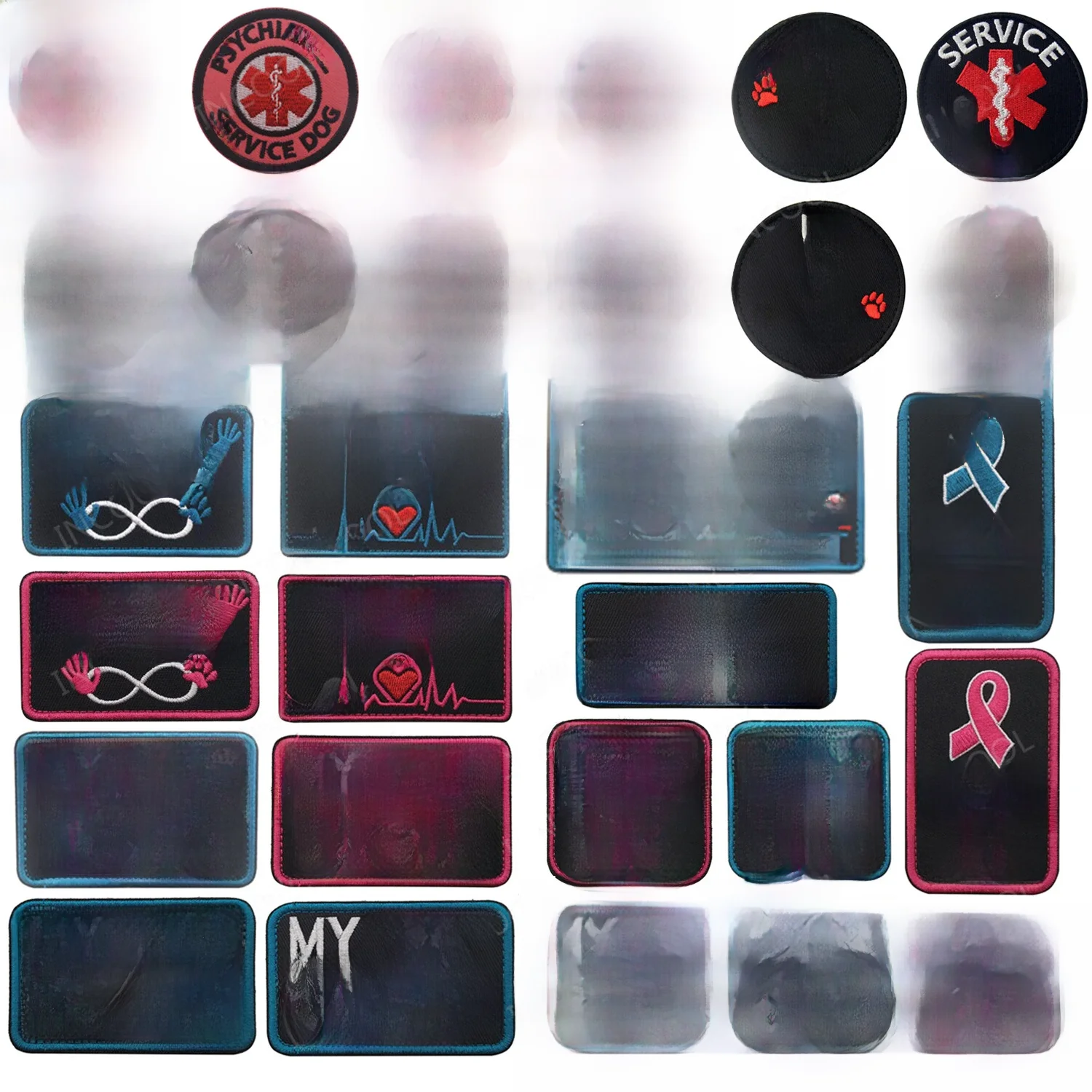 Patchs brodés BEST FRIEND Service Dog Patch, Travail, Formation, Chiens, PTSD, K9, Strip Casting, Appliqued for Clothing, Backpack