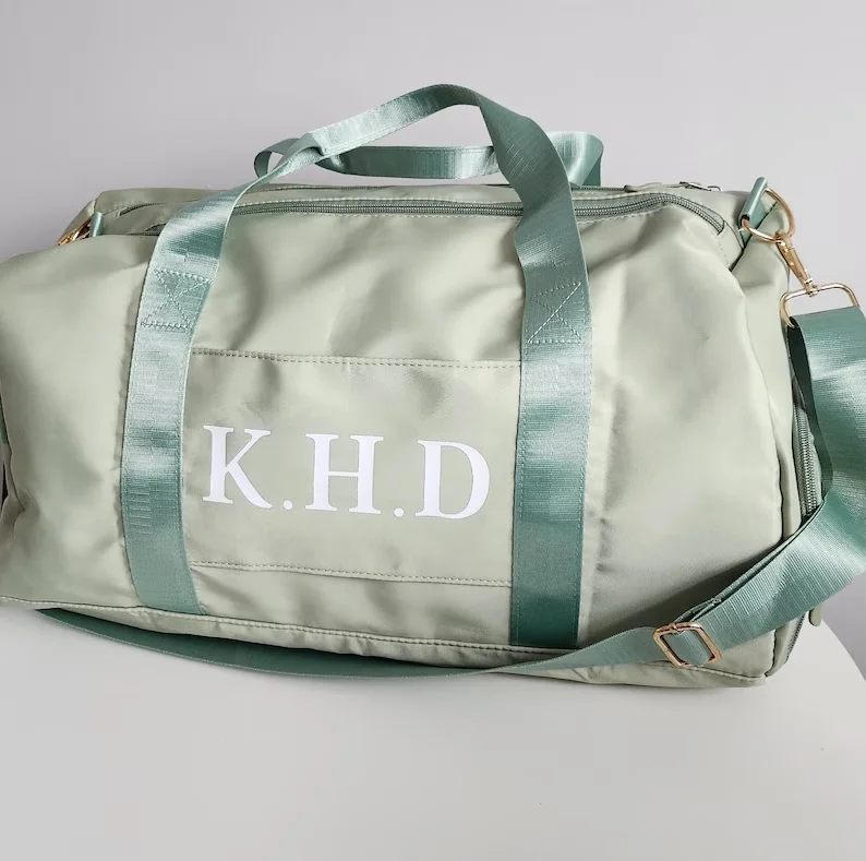 Monogrammed Travel Bags Hospital Duffle Bag Gym Overnight Bebe Baby Bag Custom Weekender Bridesmaid Proposal Waterproof Bag