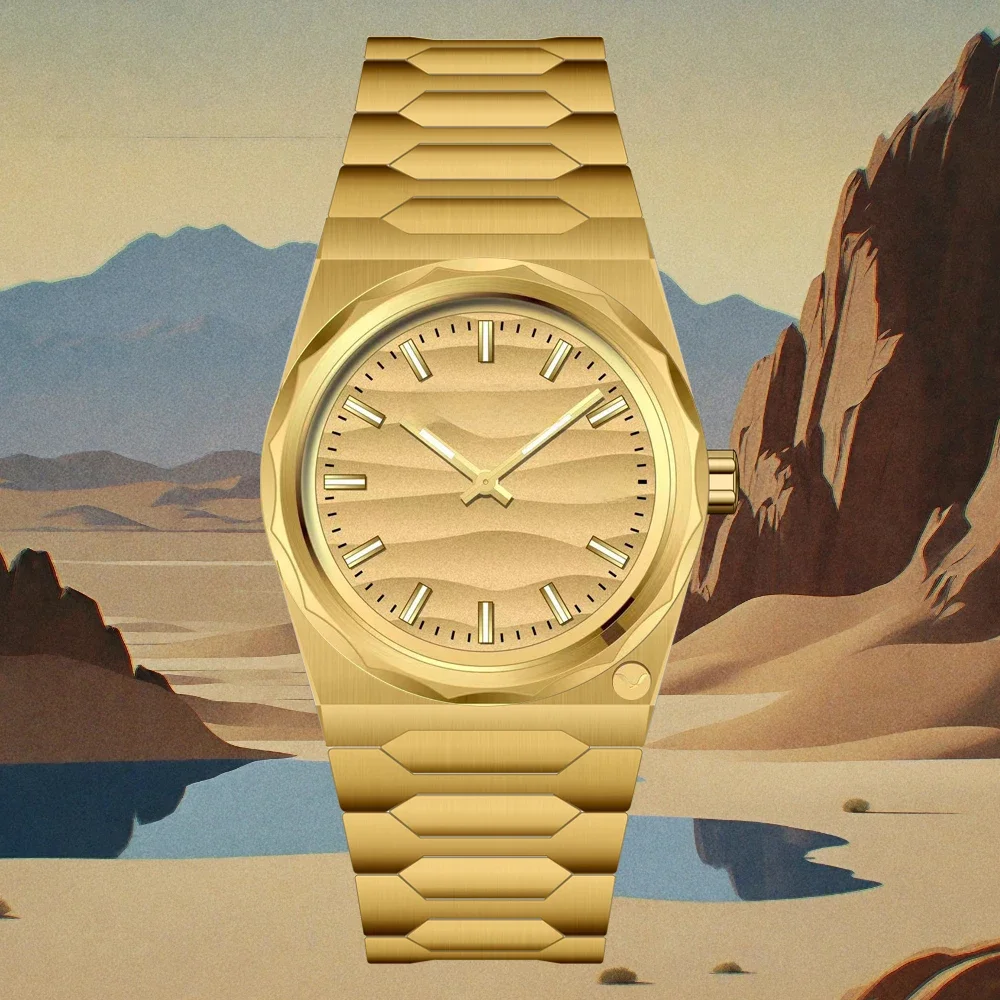 2025 Neuheiten Specht & Söhne 222 Gold Uhren Für Männer Super Slim Stahl Saphir Klassische Quarzuhr Relogio Masculino 37 MM