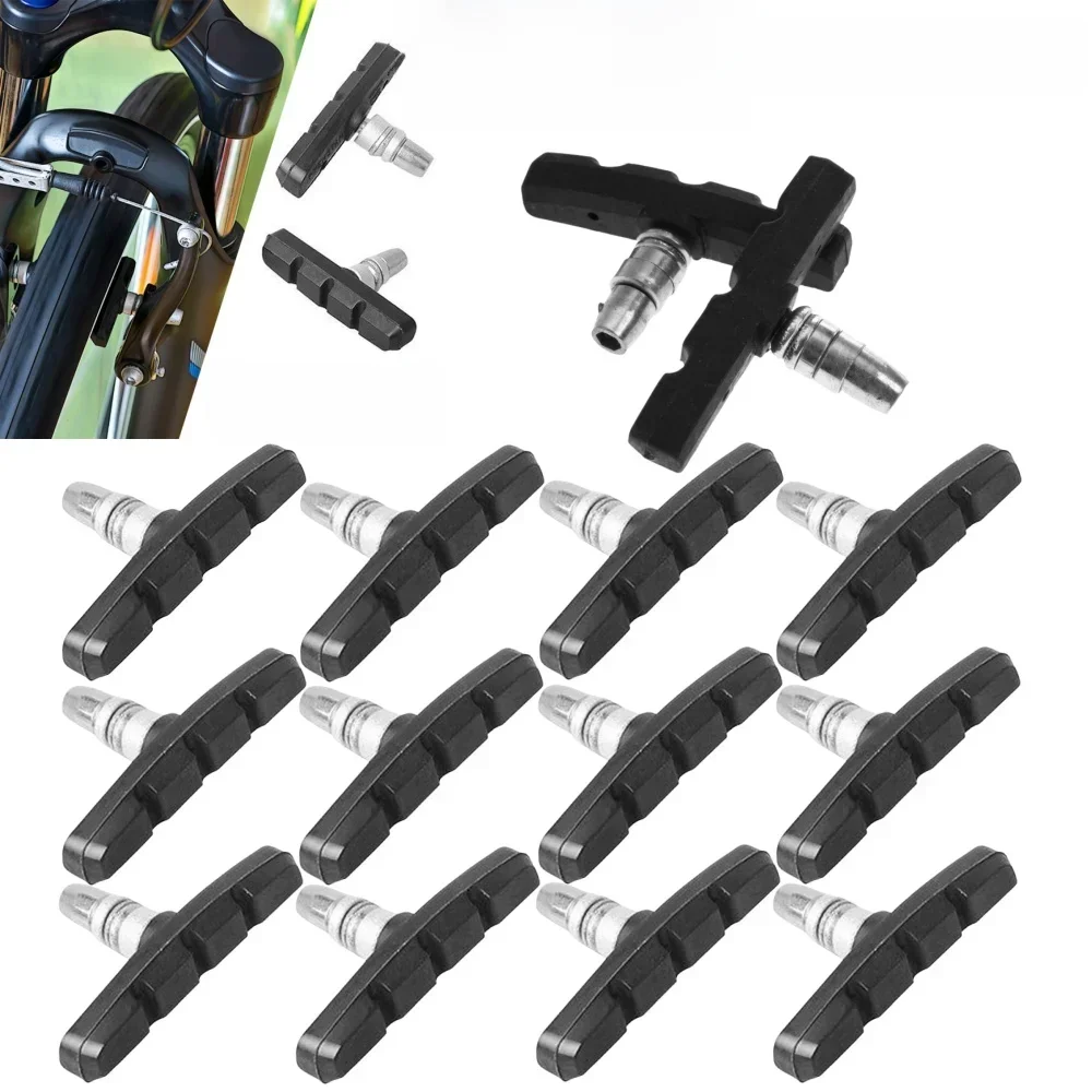 AliExpress JOCESTYLE 30-1Pcs Durable Bicycle Silent Brake Pads Cycling V Brake Holder Shoes Blocks Rubber 60MM Bike Parts