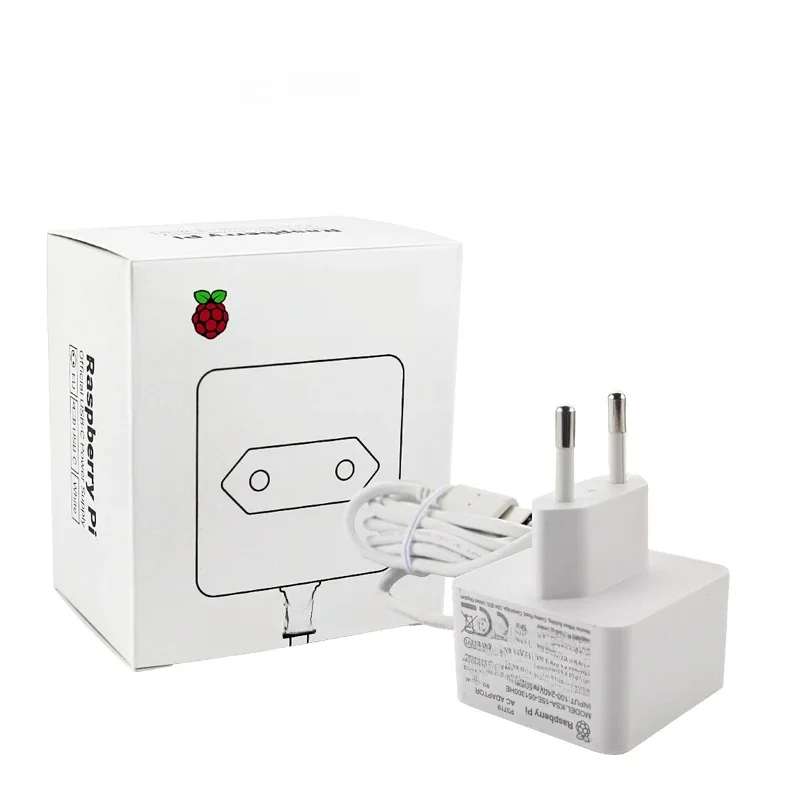 Oryginalny Raspberry Pi 4 Oficjalny zasilacz USB-C 5,1 V 3 A Biała ładowarka Zasilacz do Raspberry Pi 4 Model B — zdjęcie 2