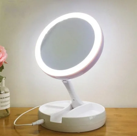 10x Picture 10x Mirror For Makeup Camroom Led Zoom