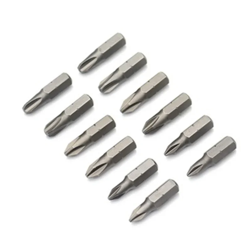 Jeu d'embouts de tournevis Phillips PH0 PH1 PH2 PH3, 1 pouce, acier S2, 1/4 pouces, 6.35mm, embouts de tournevis électrique à tige hexagonale pour outils électriques
