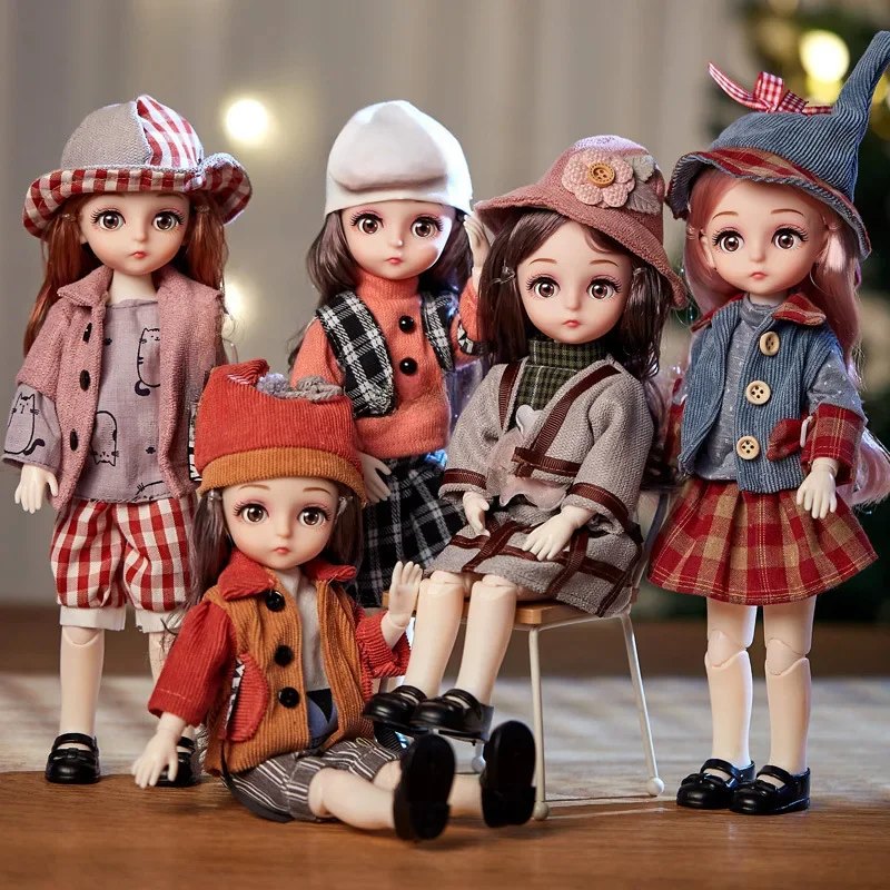 BJD-Ensemble Complet de Boules Articulées avec Vêtements de Mode, Perruque Douce, Tête Vingl, Corps de Lime, Jouets pour Bol, Série 12 Constellations, Beurre 1/6