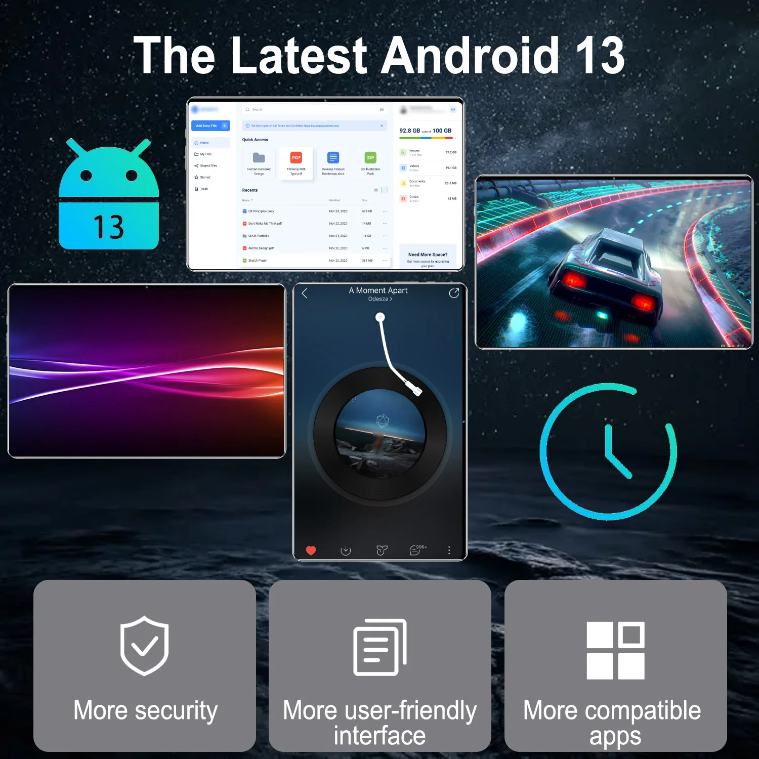 Tableta Android 5G 2026, Doble SIM, Doble Cámara, Android 13.0, 20000 mAh, 10.36 Pulgadas, Google Play, Procesador de 14 Núcleos, 16 GB de RAM, 1 TB de ROM, Tabletas PC