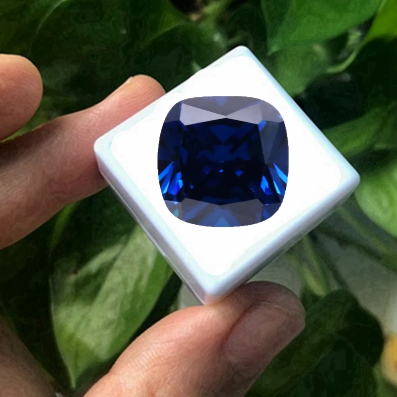 Pretty Sapphire Cushion Faceted Sapphire VVS Loose Gemstone for Jewelry Accessories Tested Sapphire Available in Multiple Sizes