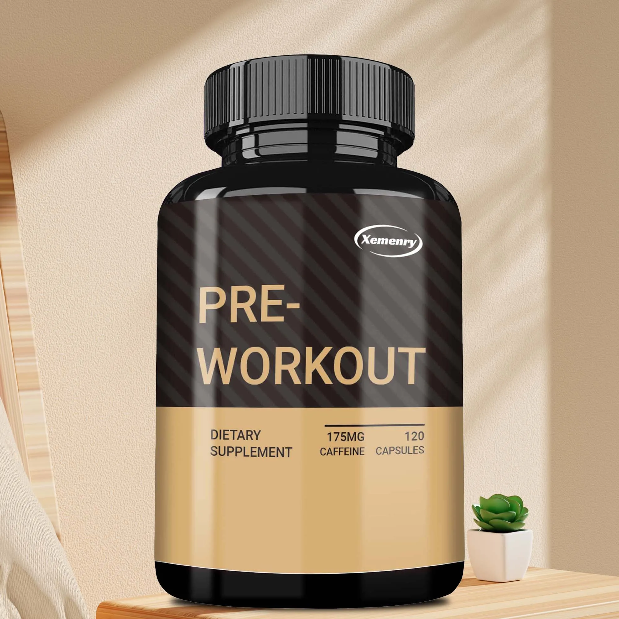 Pre-Workout Supplement - with Citrulline - Replenish Energy, Build Muscle, Improve Athletic Performance - 120 Capsules