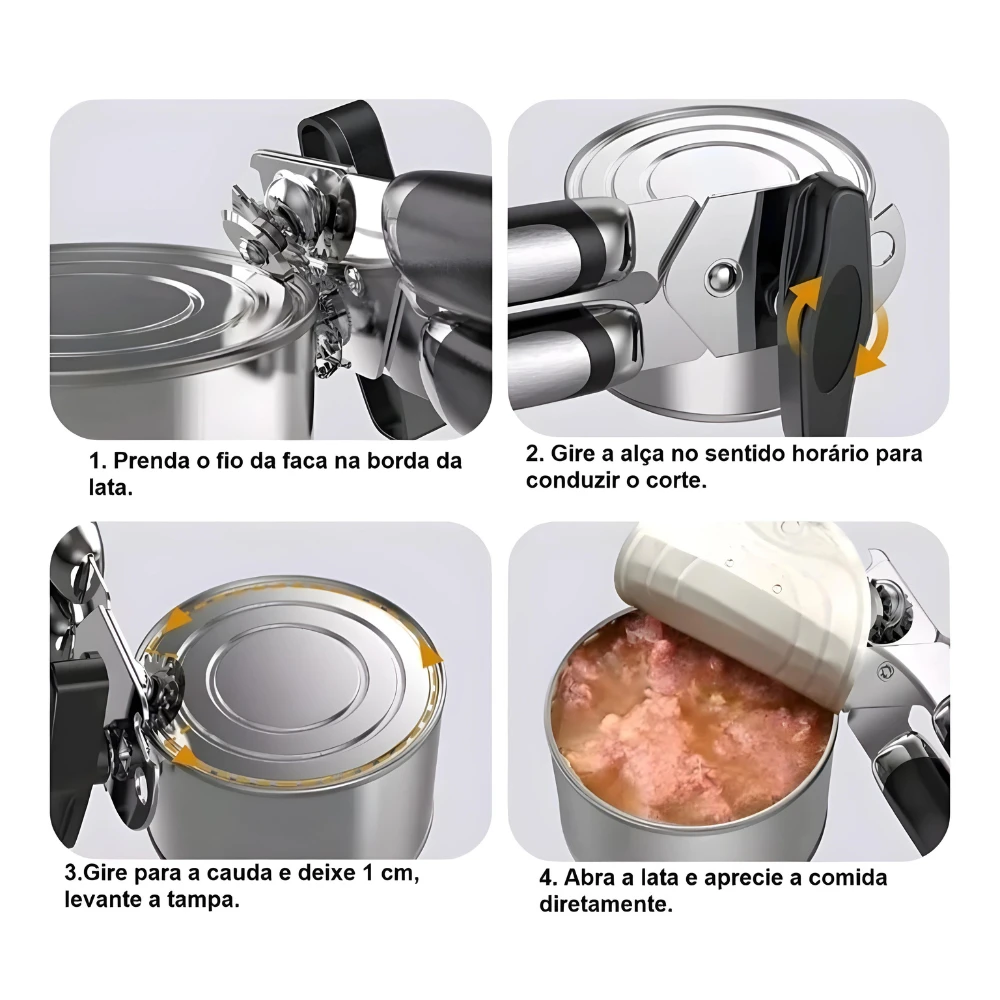 علبة من الفولاذ المقاوم للصدأ وفتّاحة زجاجات للمطبخ احترافية