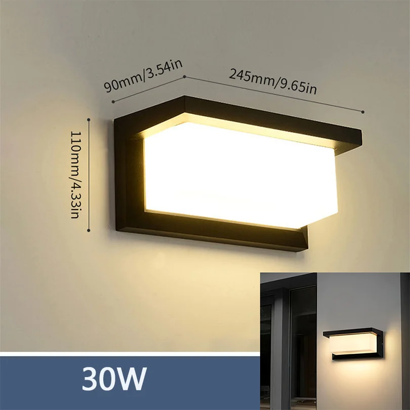 Other Led Outdoor Wand Licht Wasserdicht IP66 Motion Sensor Led Außen Beleuchtung Veranda Lichter Balkon Garten Lichter Außen Wand Lampe 8