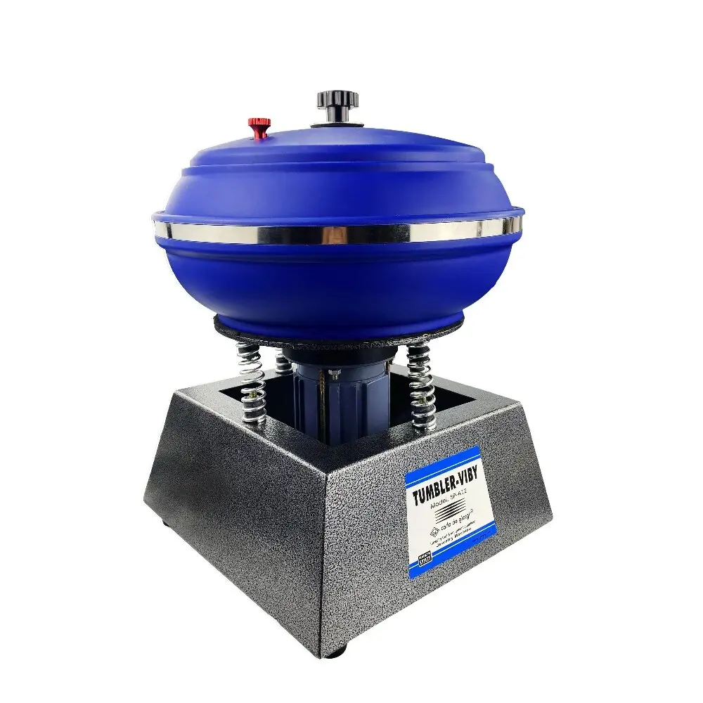 12 Inch Vibratory Tumbler Polisher Parts Tumbler Machine Bowl Tumbling Polishing Machine for Polishing Small Metal Parts Jewelry