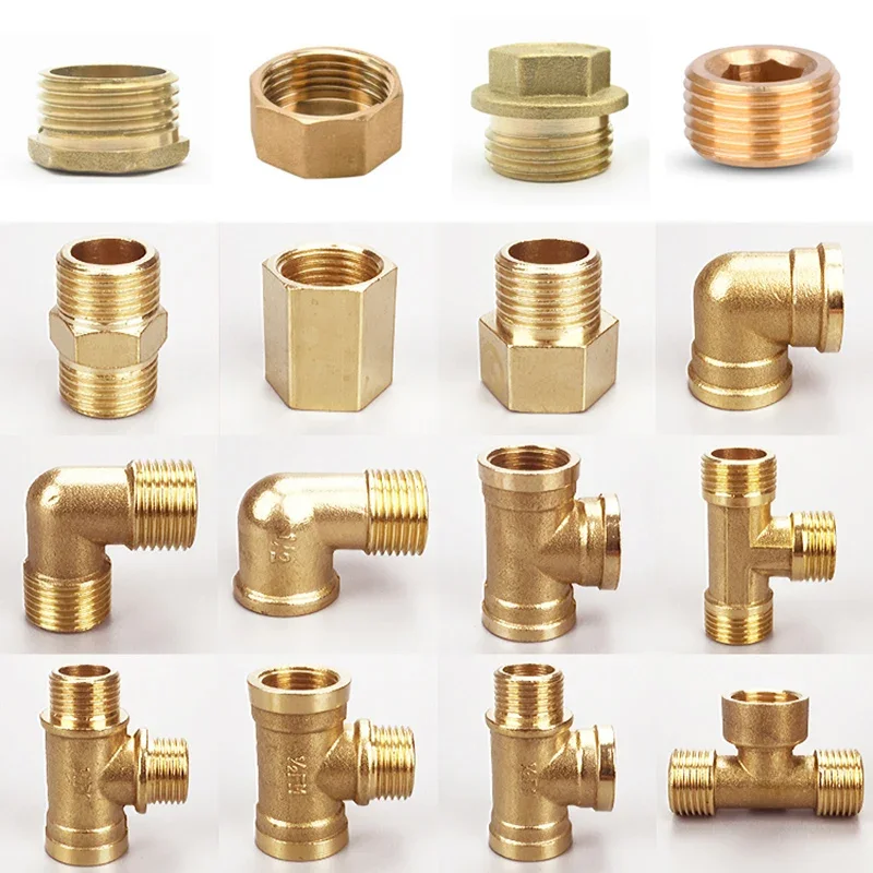 1/8 "1/4" 3/8 "1/2" 3/4 "1" BSP mâle femelle filetage en laiton coude embout bouchon mamelon té raccord de tuyau coupleur connecteur adaptateur