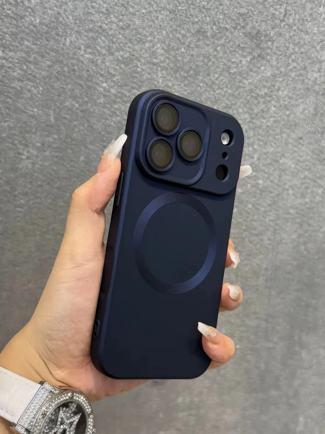 Luksusowe Matowe Metaliczne Etui Magnetyczne z Połyskiem na iPhone 17 16 15 13 14 11 12 17 Pro Max, Ochraniacze na Obiektyw, Odporne na Wstrząsy — 2