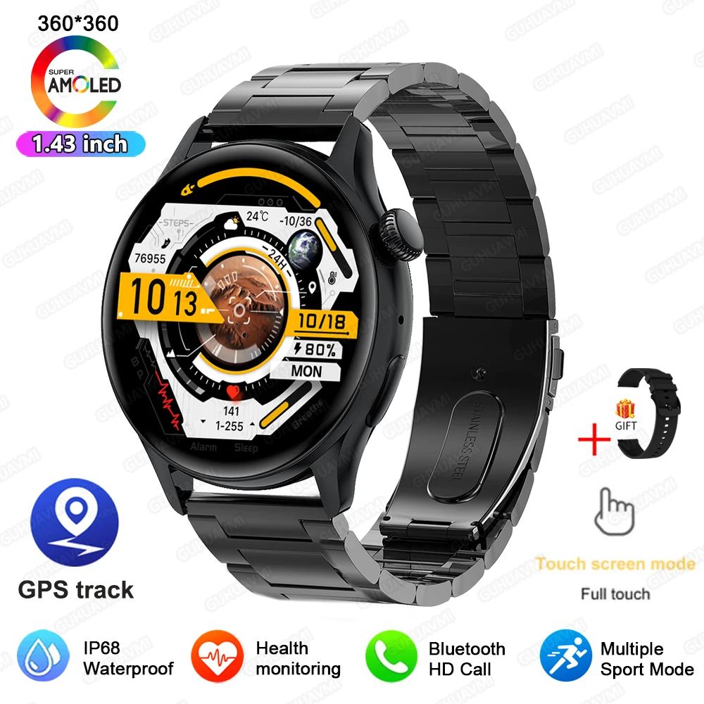 2026 Nieuwe Smartwatch Dames 1.43" Ultradun AMOLED HD Scherm Sport Fitness Armband Aangepaste Wijzerplaat Spraakoproep Dames Smartwatch