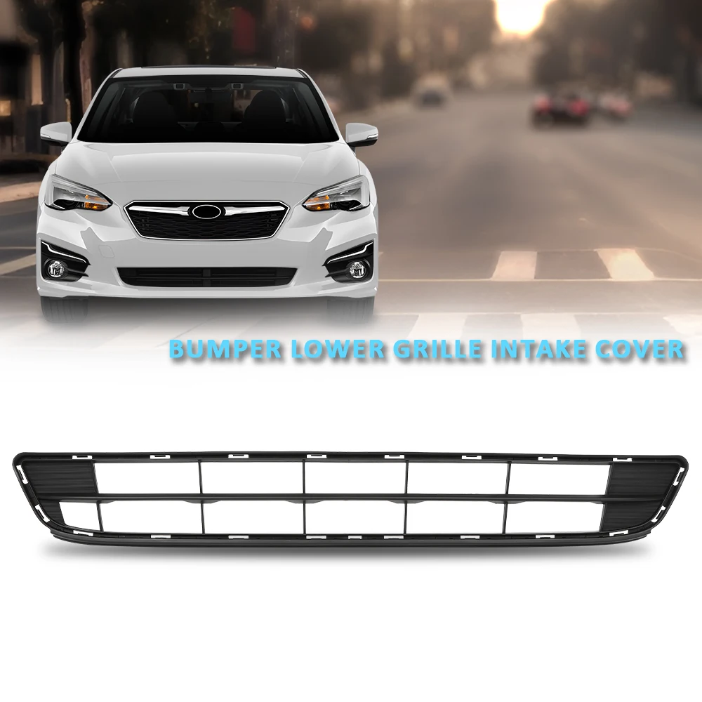 

Front Bumper Lower Grille Intake Cover Fit for 2017 2018 2019 Subaru Impreza 57731Fl30A Black Durable Waterproof Snowproof