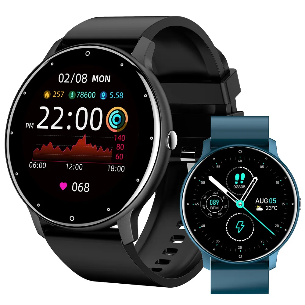 Smart Watch Men Women Connected Smartwatch Bluetooth Fitness Tracker Heart Rate Blood Pressure Fitness Bracelet for Android IOS