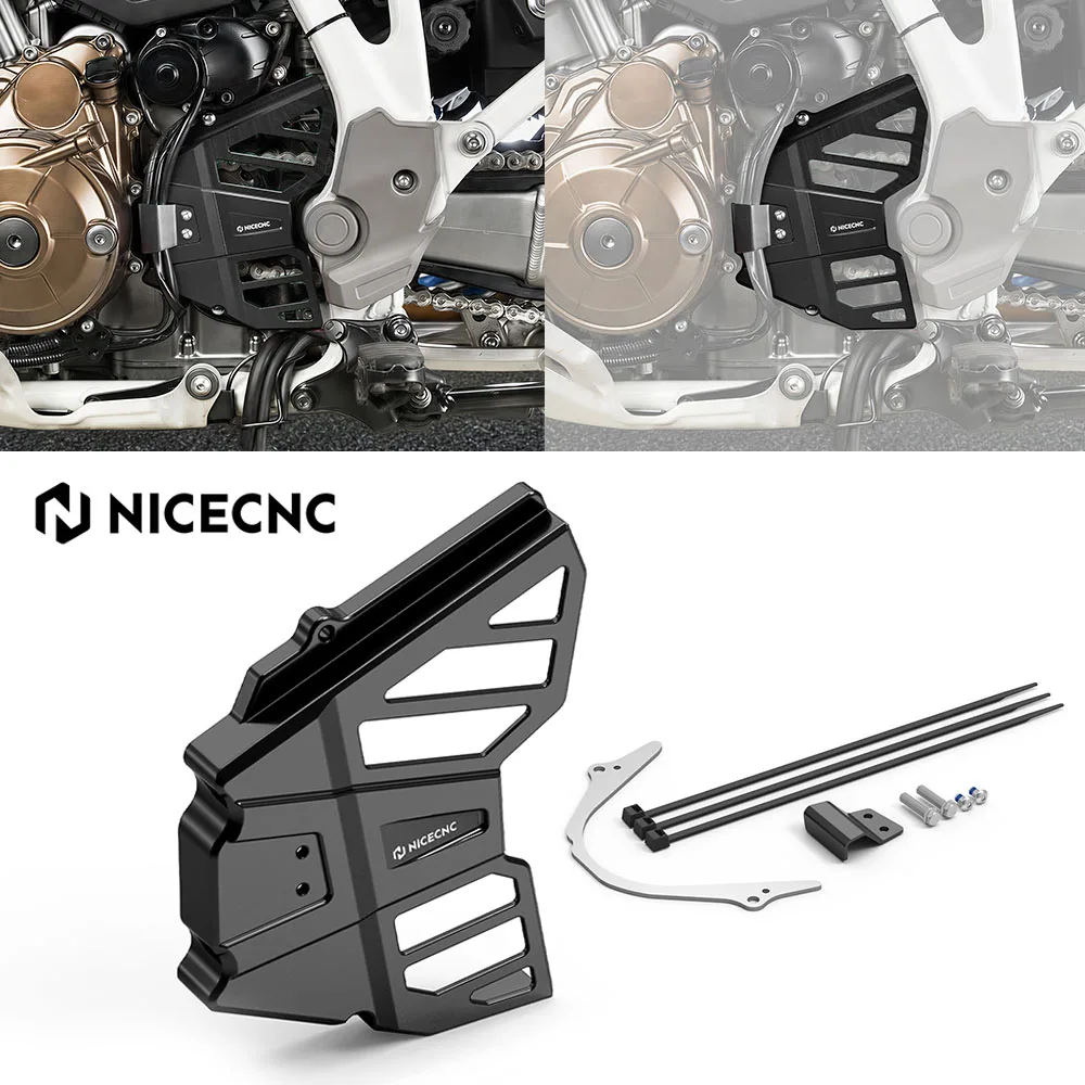 NICECNC For Honda Africa Twin CRF1100L CRF 1100 /Adventure Sports 2020-2025 CRF1000L 2016-2019 DCT/MT Front Sprocket Guard Cover