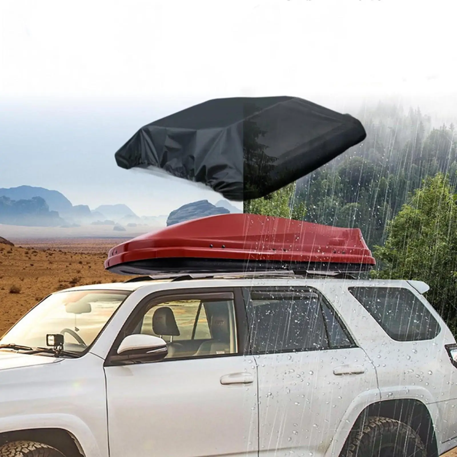 Car Roof Rack Cover Rooftop Cargo Cover Roof Box Protective Cover Sun Protection Waterproof Dustproof Luggage Protective Cover