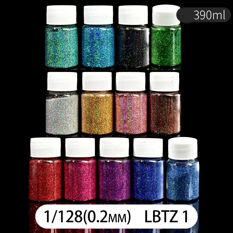 30ml Holographic Glitter For Epoxy Resin Filling Laser Gold Silver Fine Powder Loose Sequins Silicone Mold Tumbler Art DIY Craft