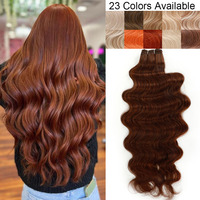 Magicae Brown Body Wave 30Inches 200g Hair Bundles Blond 27/613 White 60# Soft High Synthetic Hair Weave Ombre Gray M888 Hair