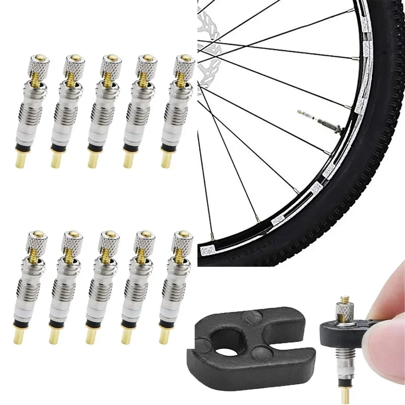 AliExpress Bike Valve Core Universal French Presta Bicycle Tyre Bike Replacement Tubeless Core with Valve Core Remover