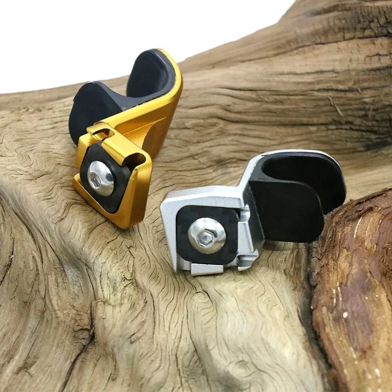 AliExpress NONE Aluminum front fork frame hook for brompton L Type buckle gold silver