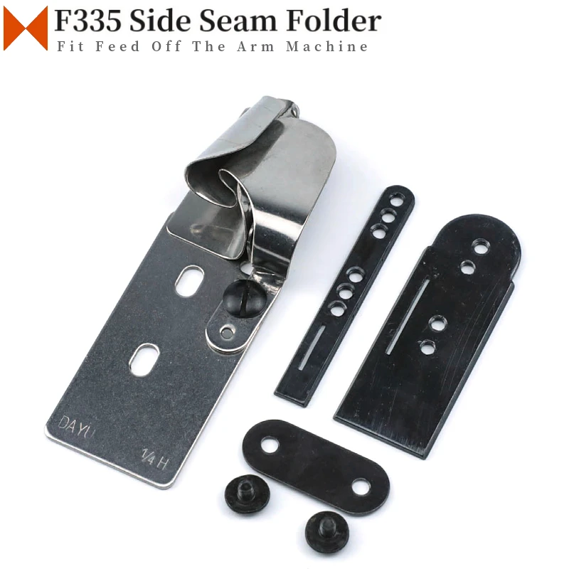 F335 (A30) Side Seam Folder Fit Double Needle Feed Off The Arm Sewing Machine Parts JUKI MS-1261 MS-1190 Brother DA-927 DA-928