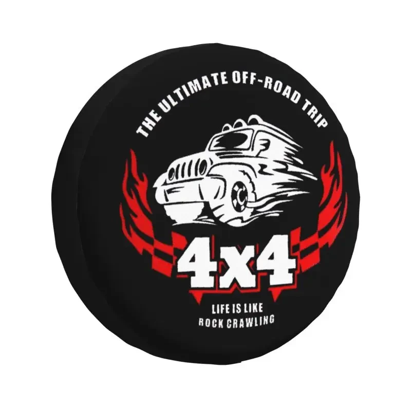 4x4 Overland Vehicle Tire Cover 4WD 4x4 Trailer Spare Wheel Protector for Mitsubishi Pajero 14\