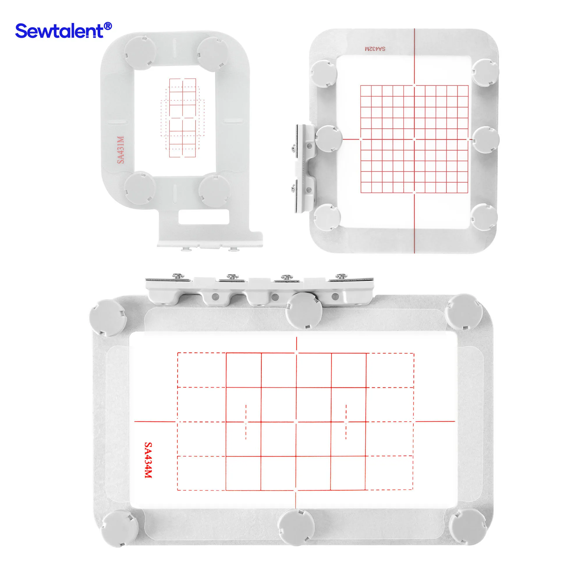 Magnetic Hoop for Innov-is M380D M340ED M370 NV180D NV-18E Brother Embroidery Machine, Sewtalent EF61M/EF62M/EF71M Metal Frames