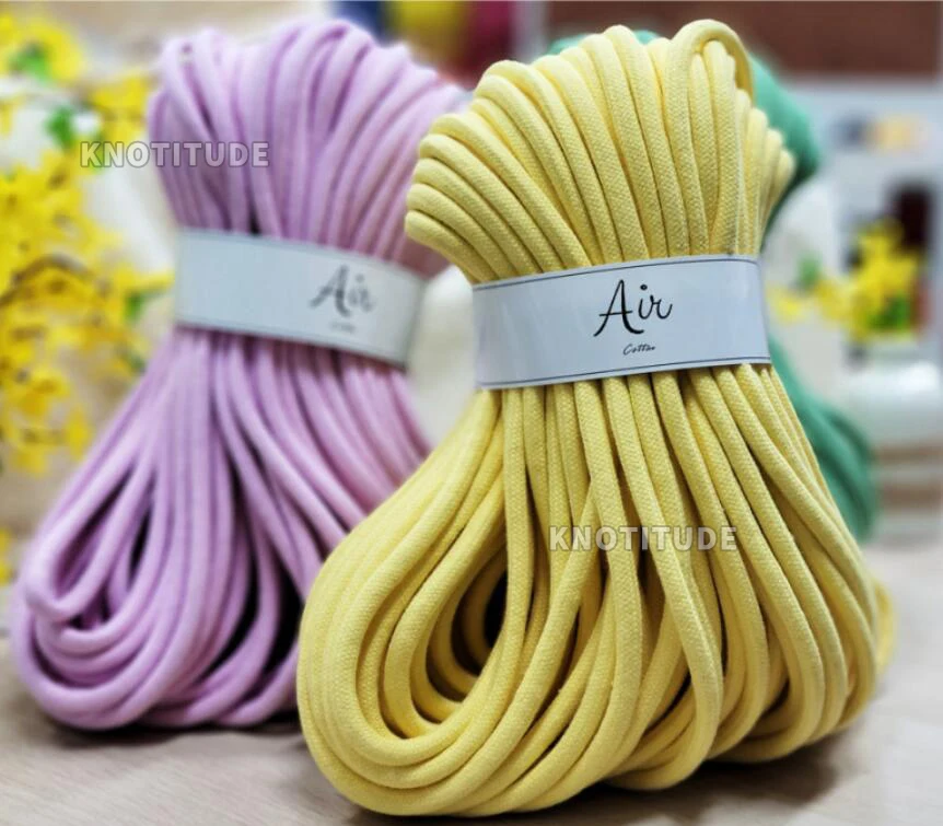 6mm Basket Sewing Rope Cotton Rope Thick Natural Cord perfect for Shoulder Bag and Various DIY Projectst