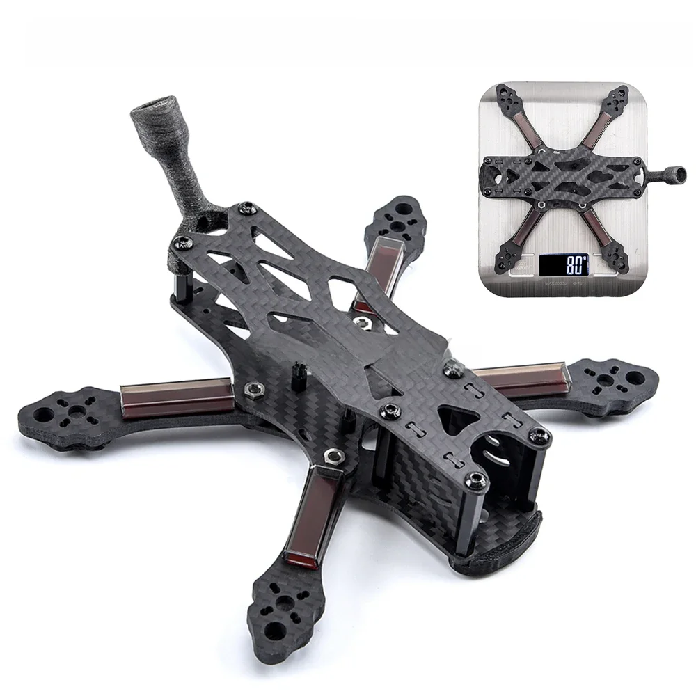 3-calowy zestaw ramek z włókna węglowego 150 mm 150 / 4 cale 195 mm z grubością ramion 4 mm do wieloosiowego drona APEX FPV Racing Quadcopter — 2