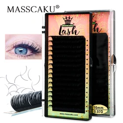 MASSCAKU – faux-cils en Faux vison classique doux, Extension de cils classique, de Volume, de matériau coréen, de maquillage professionnel