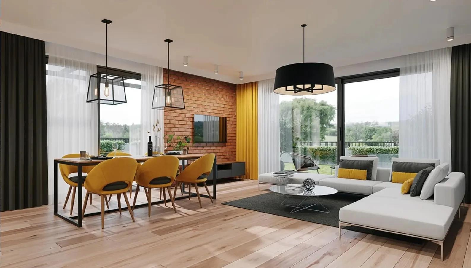 خطط مطبوعة للفيلا الحديثة التوأم |   4 غرف نوم 216 م2 تصميم علوي ومرآب |   كتيب مخطط المنزل DIY + قائمة المواد المجانية