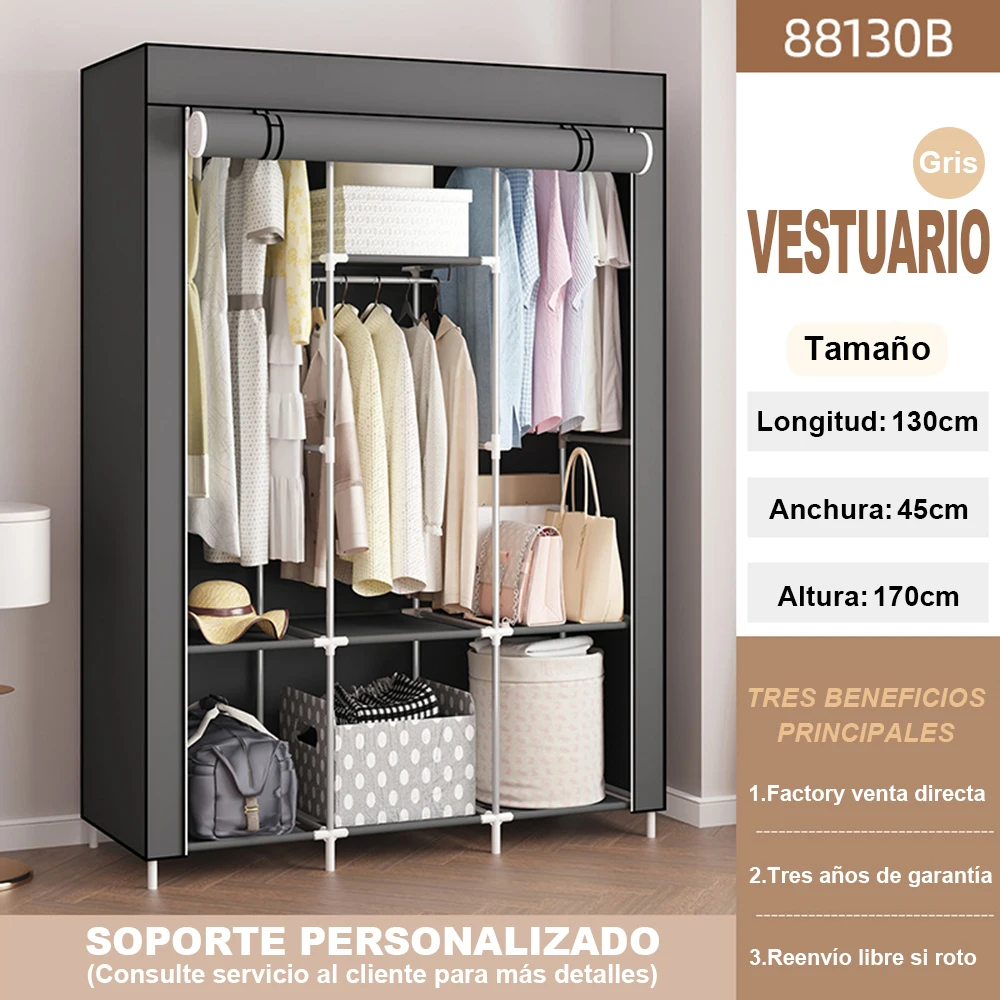 Closet Armable Ropero Rack Guardaropa Recamara Organizacion