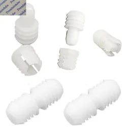 200Pcs Invisible Nylon Fixing Clip Dowel Two Pieces Press Fit Decorative Wooden Wall Panel Slats Stripe