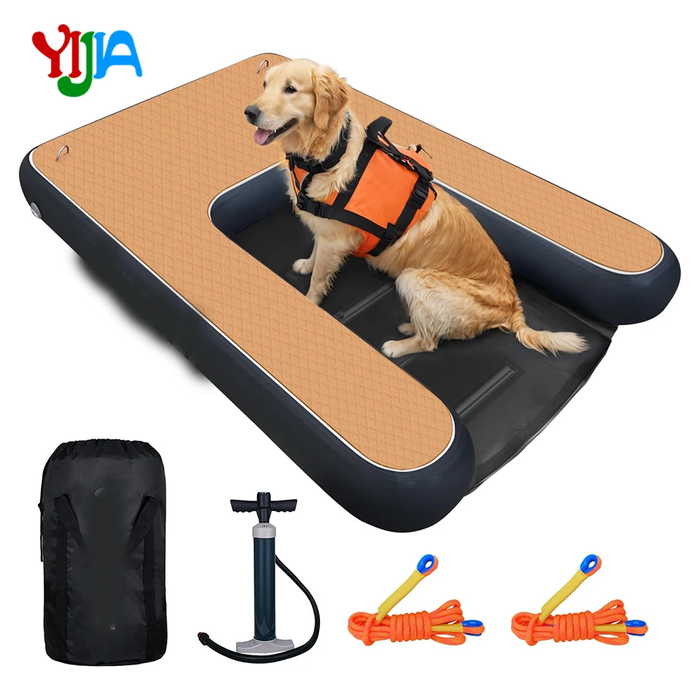 

Stock Inflatable Dog Water Ramp, Dog Floats Ladder Non-Slip EVA Foam with Dog Boat Ramp for Pools, Boats, Docks, Sea and Lake