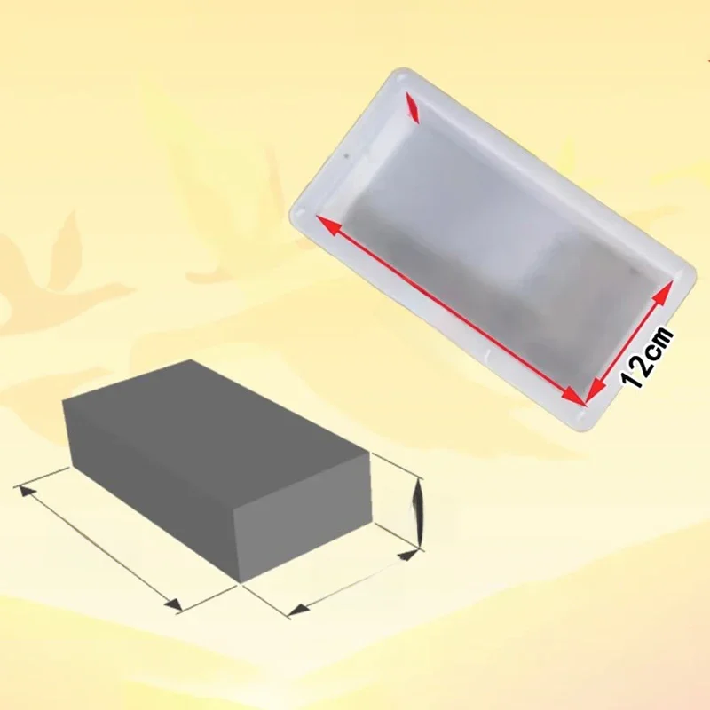 Moule en brique de pavage bricolage, fabricant de marche en forme de rectangle, fabricant de chemin en béton réutilisable, moule pour pelouse et jardin