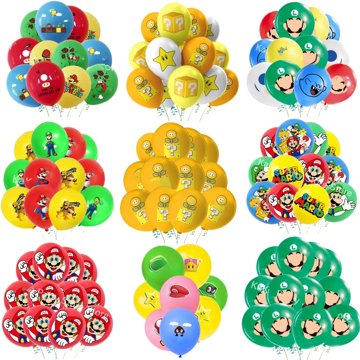 Super Mario Bros Latex Luftballons Geburtstags feier Dekoration Super Bros Luftballons Baby party