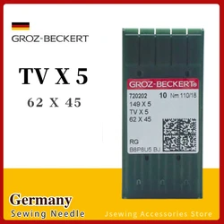 10 sztuk TVX5 groz-beckert igły do Feed-Off-The-Arm i podwójny łańcuch maszyna do szycia ściegu 62X45 149X5 SY4107