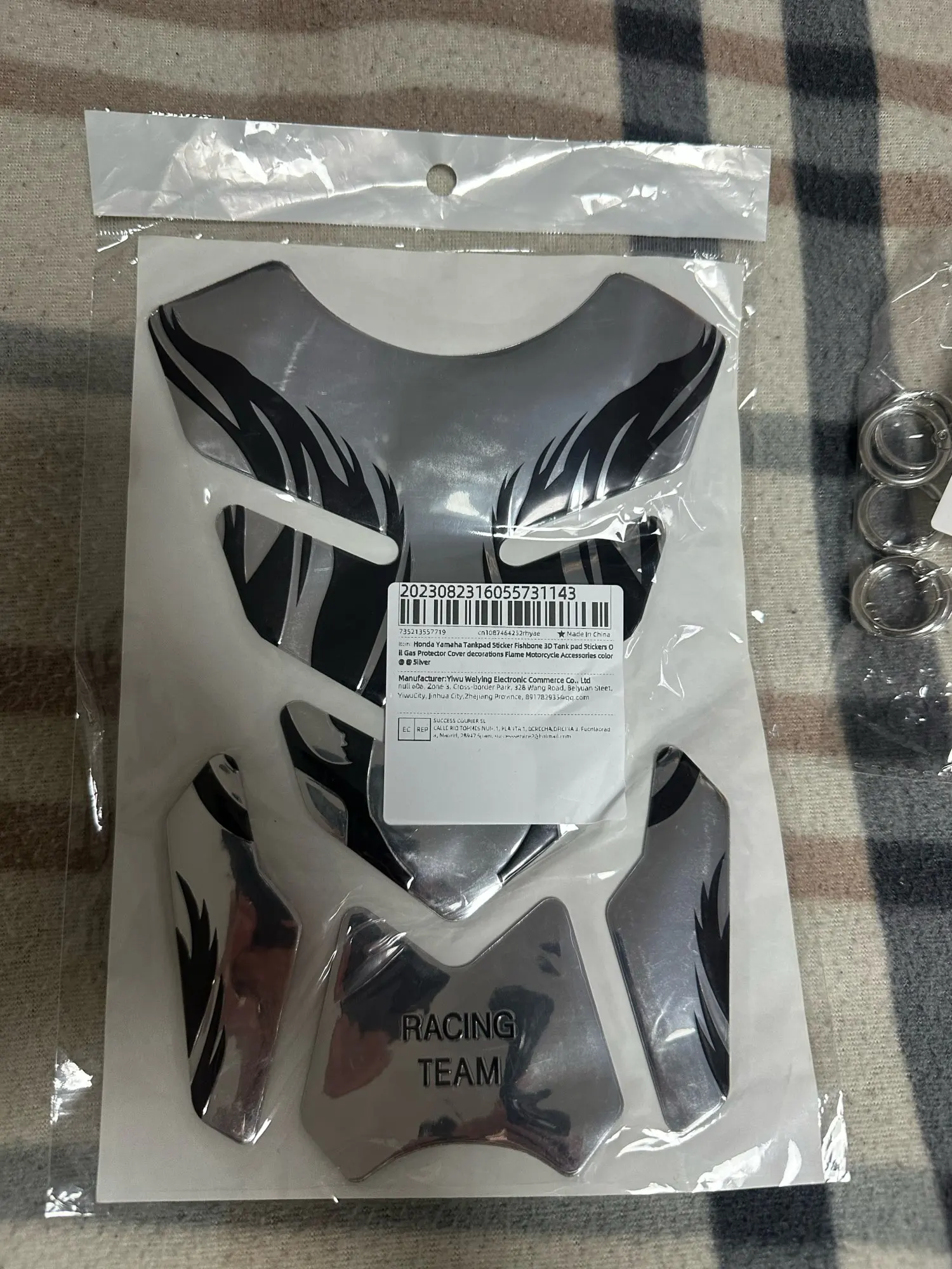 BikerZonez 3D Tank Protector Kit