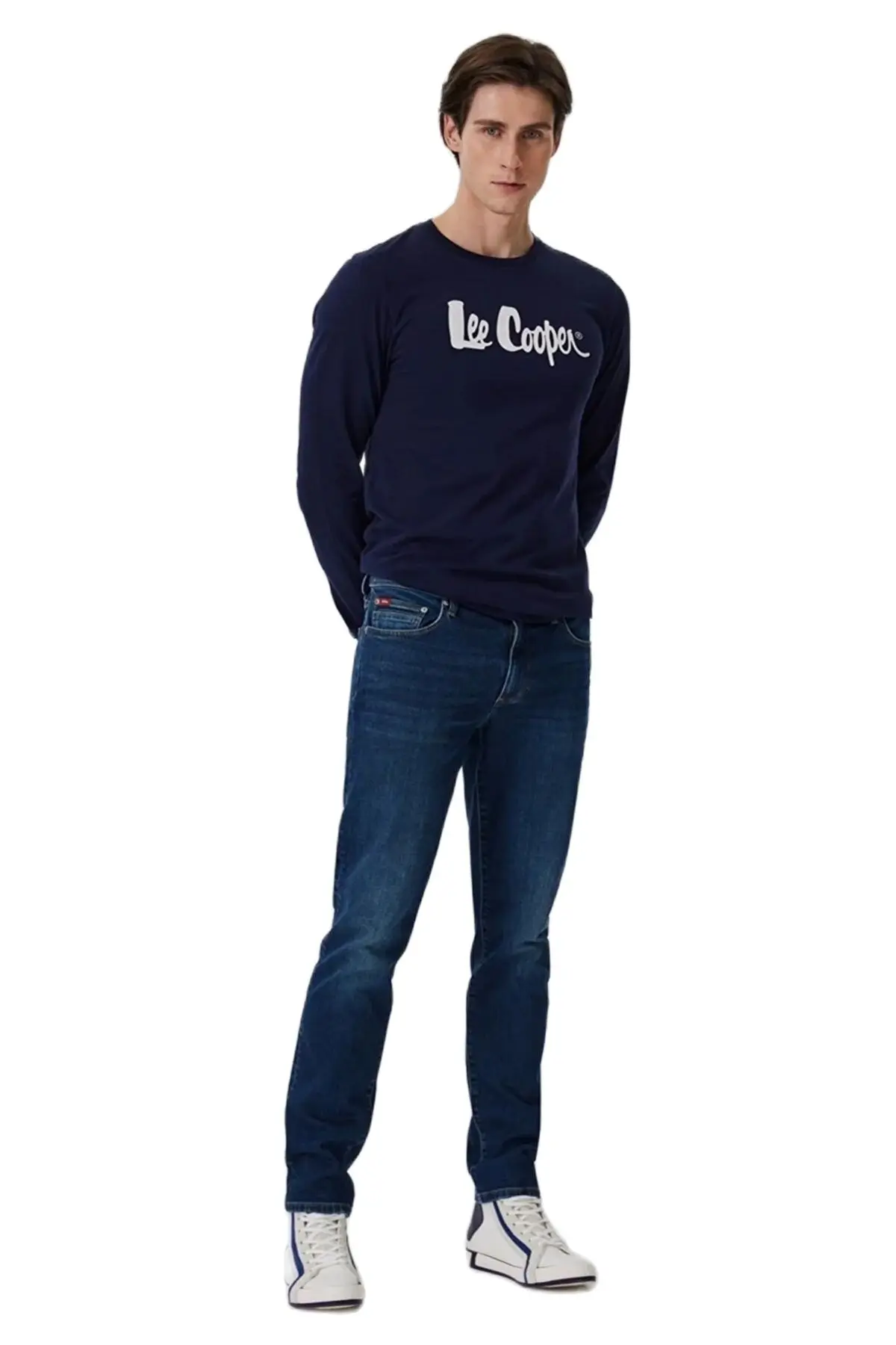 Lee Cooper Jagger Men's Jeans, Slim Straight New Season Quality Denim Men Trausers, Casual Men Jeans Daily Comfort Tough