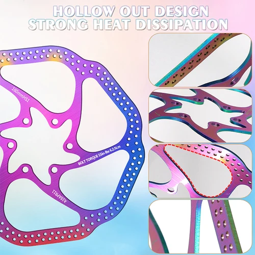 Imagen 2 del producto AVID-Rotor de freno de disco HS1 para bicicleta de montaña, rotores de freno hidráulico, disipación del calor, compatible con Shimano SRAM, 160mm, 180mm, 2 unidades