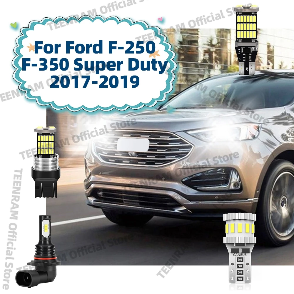 

For Ford F-250 F-350 Super Duty 2017 2018 2019 - LED Light Bulbs 6000K White Fog Bulbs 12V License Plate Lights Cargo Lamp