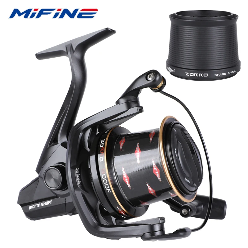 MIFINE ZORRO Spinning Fishing Carp Reel 8000-10000 Series Spool Coil Saltwater Reel 18KG Max Drag Professional Metal 6+1BB Wheel